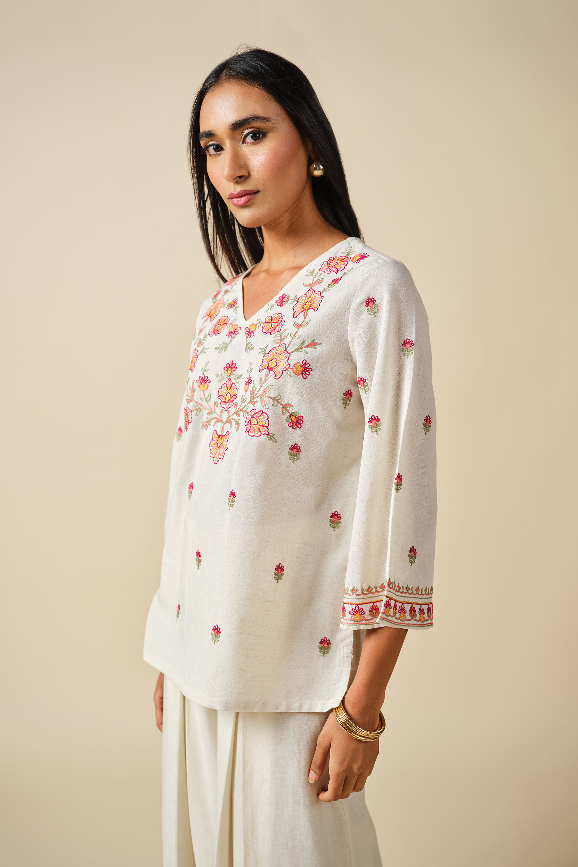 Gul Bahar Top, Off White, image 4